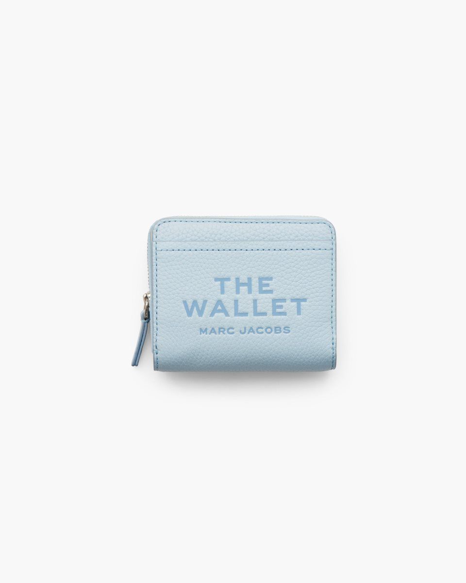 Blue Marc Jacobs The Leather Mini Compact Wallet | 435187-CQO