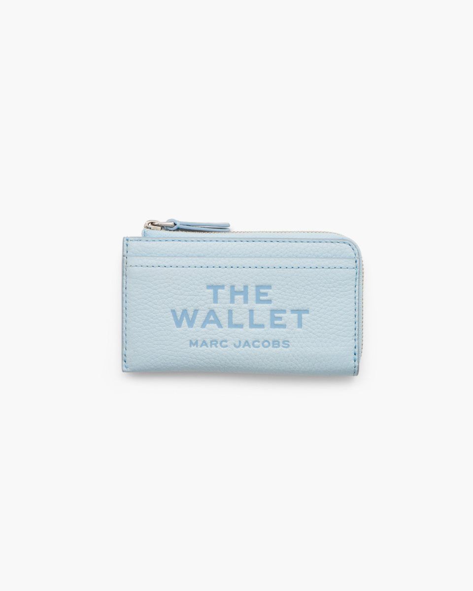 Blue Marc Jacobs The Leather Top Zip Multi Wallet | 957041-IKQ