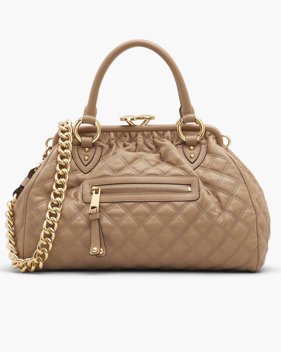 Brown Marc Jacobs Re-Edition Quilted Leather Stam Bag | 730859-VZR