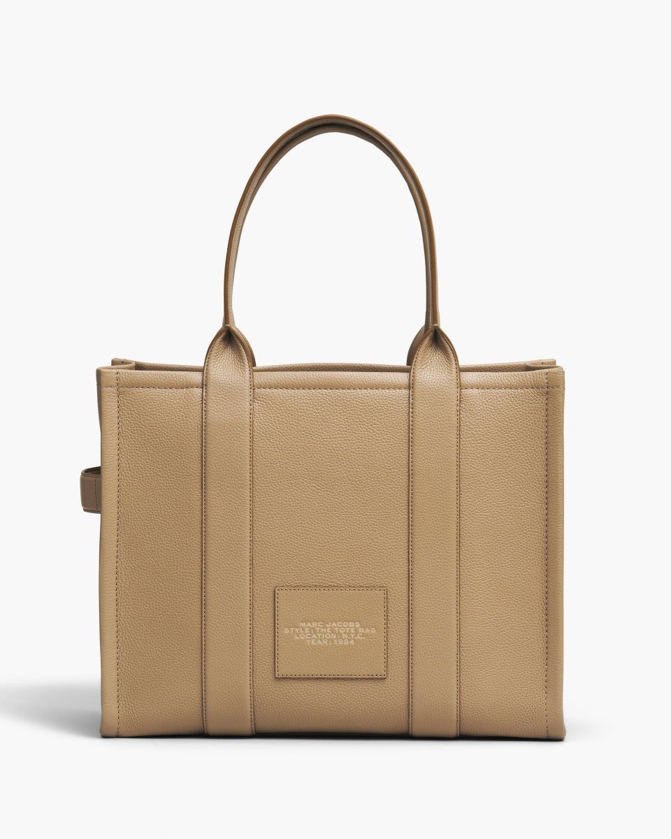 Brown Marc Jacobs The Leather Large Tote Bag | 820714-YKH