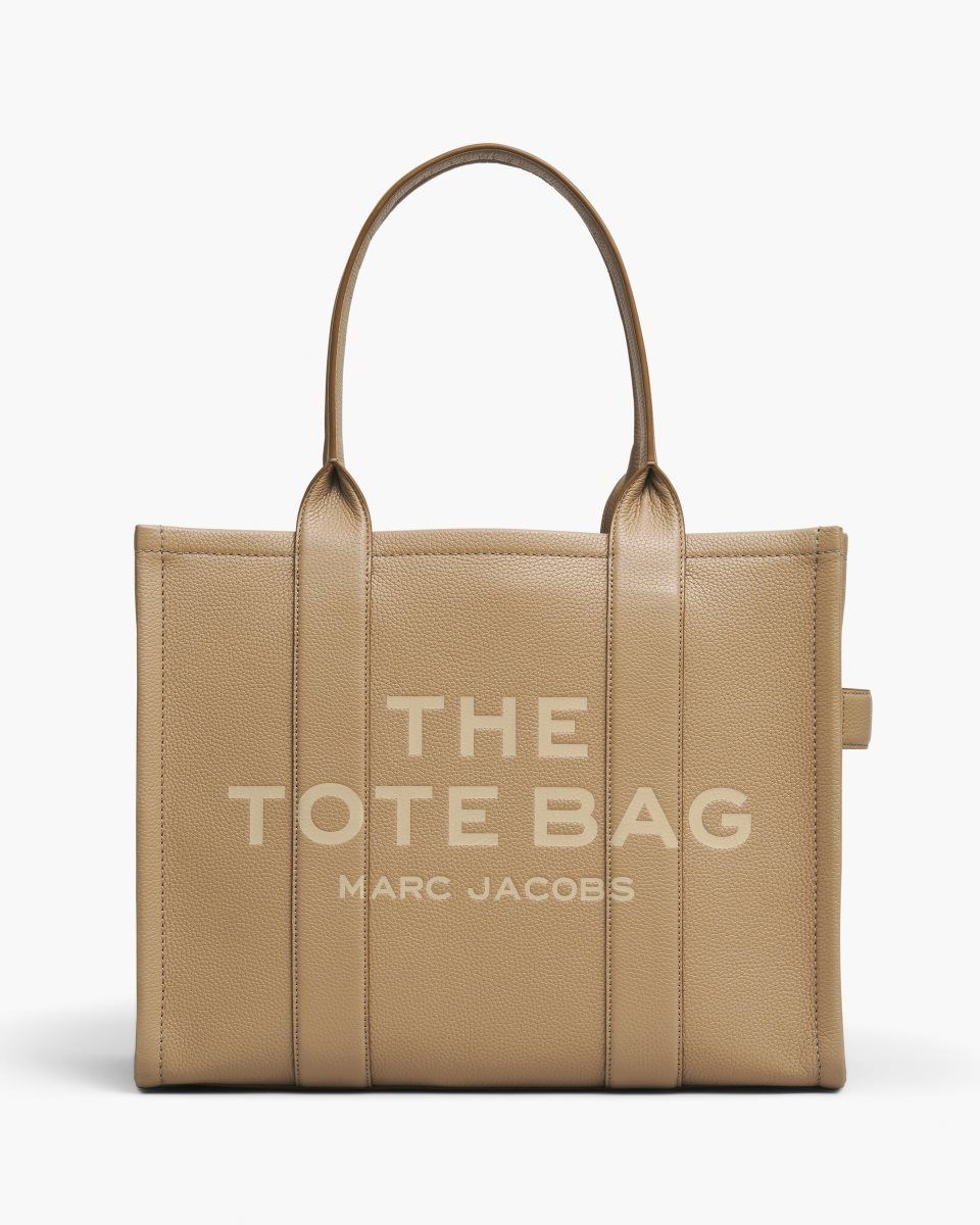 Brown Marc Jacobs The Leather Large Tote Bag | 820714-YKH