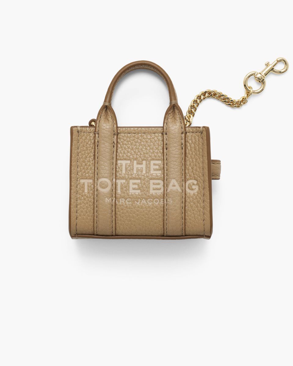 Brown Marc Jacobs The Nano Tote Bag Charm | 062391-ETX