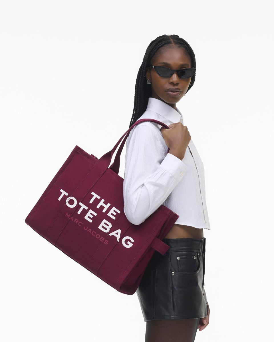 Burgundy Marc Jacobs The Canvas Large Tote Bag | 083417-DMB