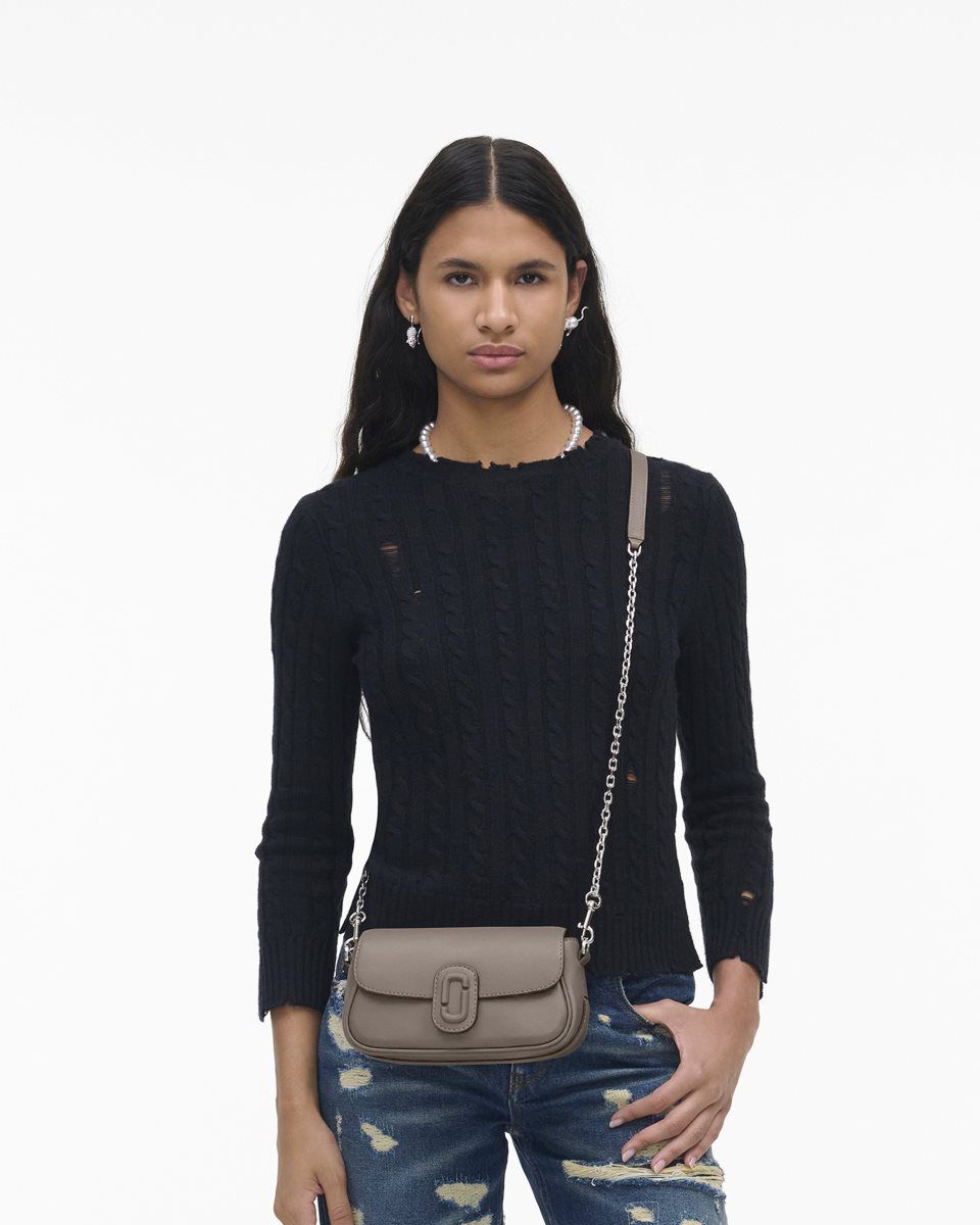 Cement Marc Jacobs The Clover Shoulder Bag | 470258-IHB