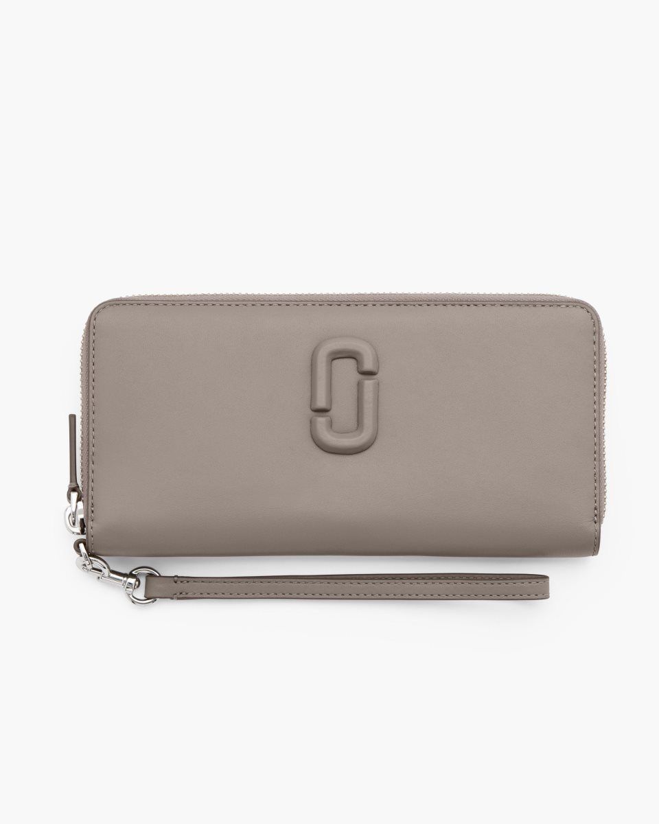 Cement Marc Jacobs The Covered J Marc Continental Wallet | 612903-KMA