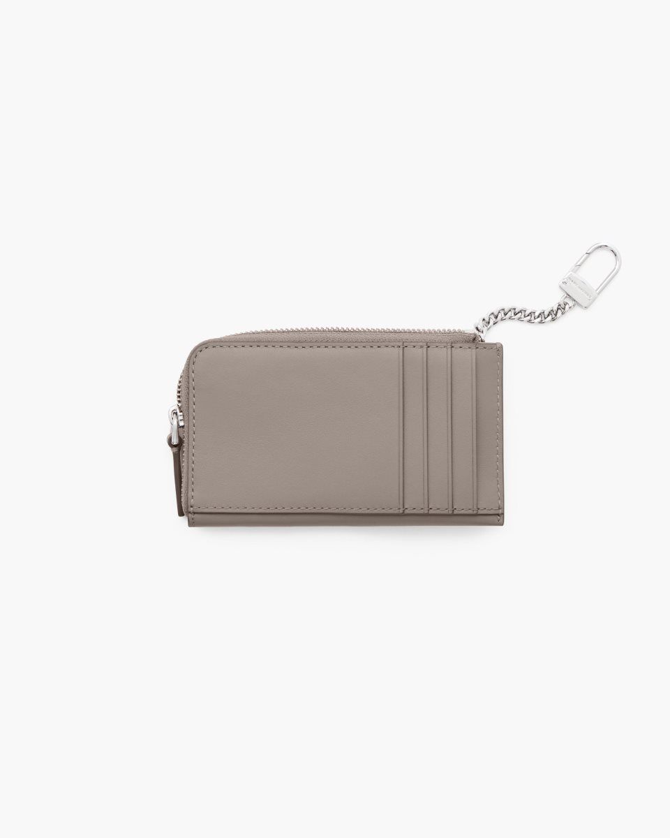 Cement Marc Jacobs The Covered J Marc Top Zip Multi Wallet | 213498-XHN