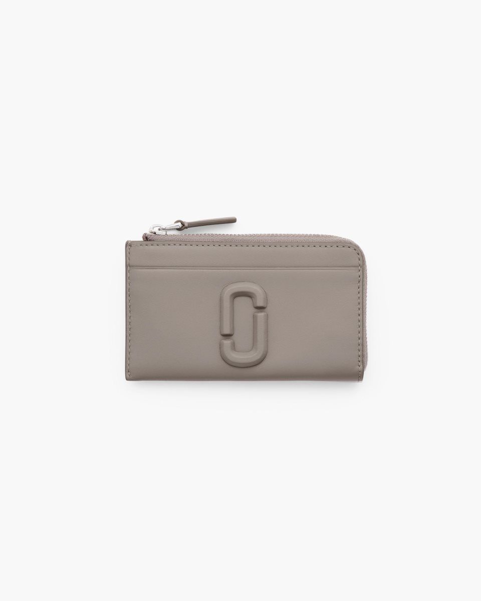 Cement Marc Jacobs The Covered J Marc Top Zip Multi Wallet | 213498-XHN