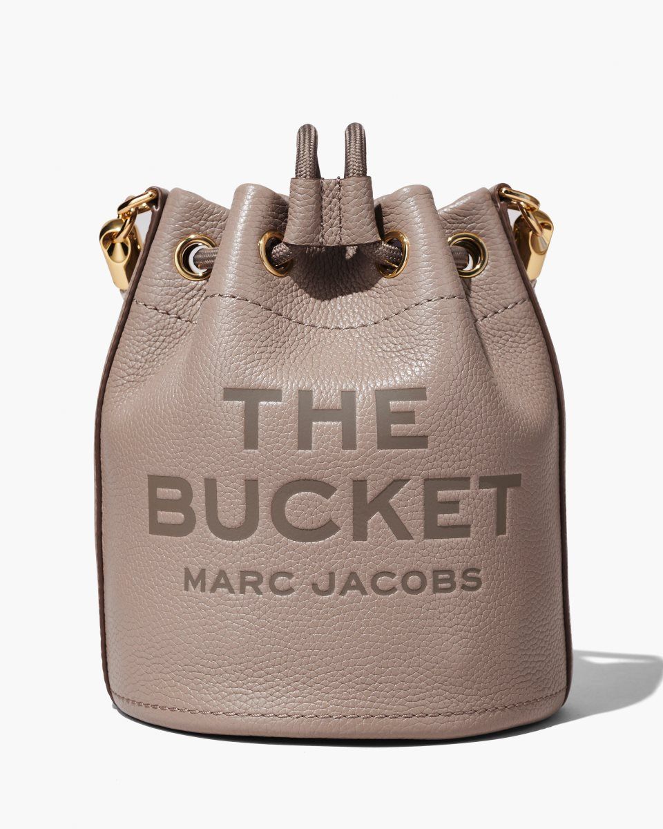 Cement Marc Jacobs The Leather Bucket Bag | 528134-IOG