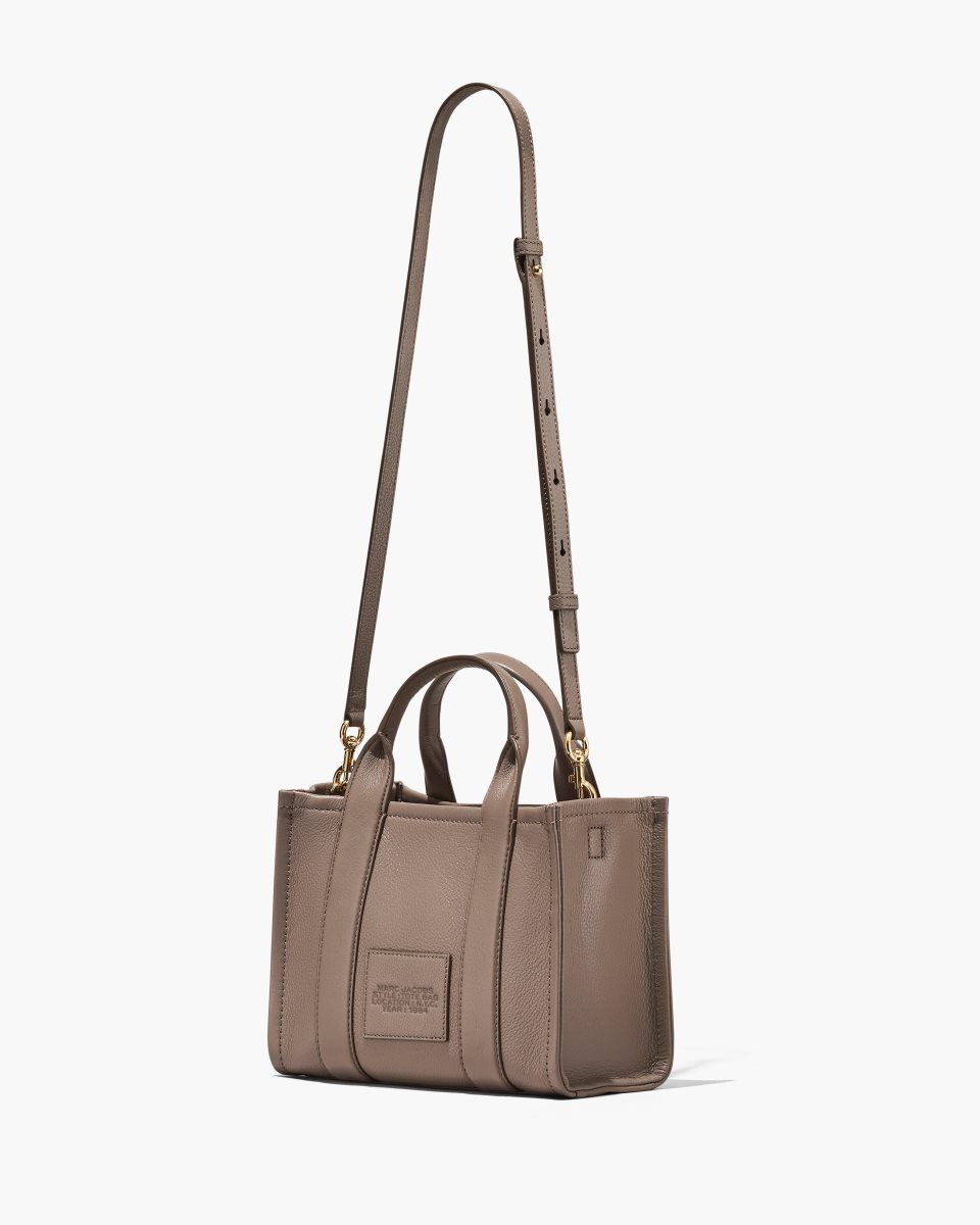 Cement Marc Jacobs The Leather Small Tote Bag | 257604-GHB