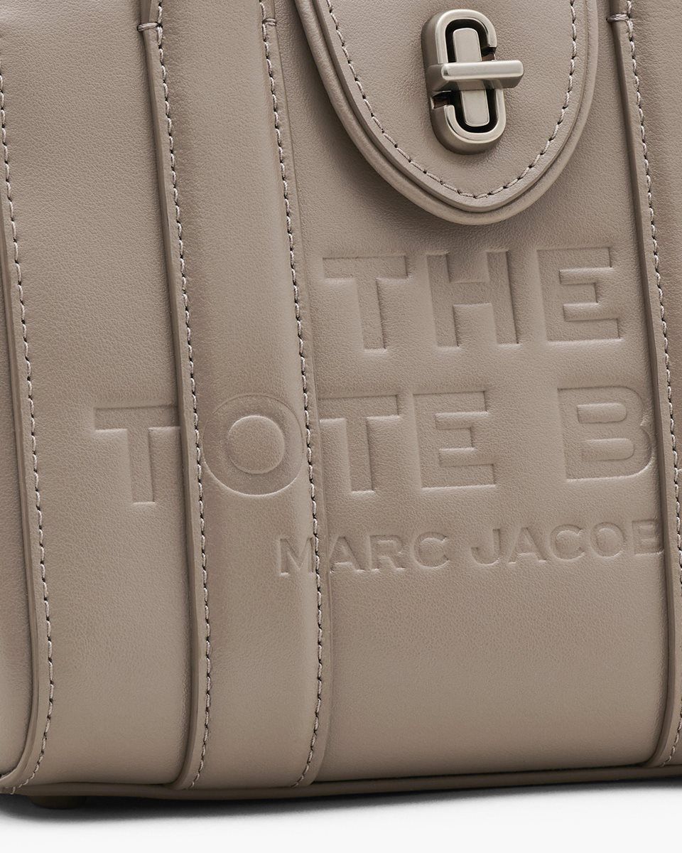 Cement Marc Jacobs The Turnlock Crossbody Tote Bag | 894120-MNE