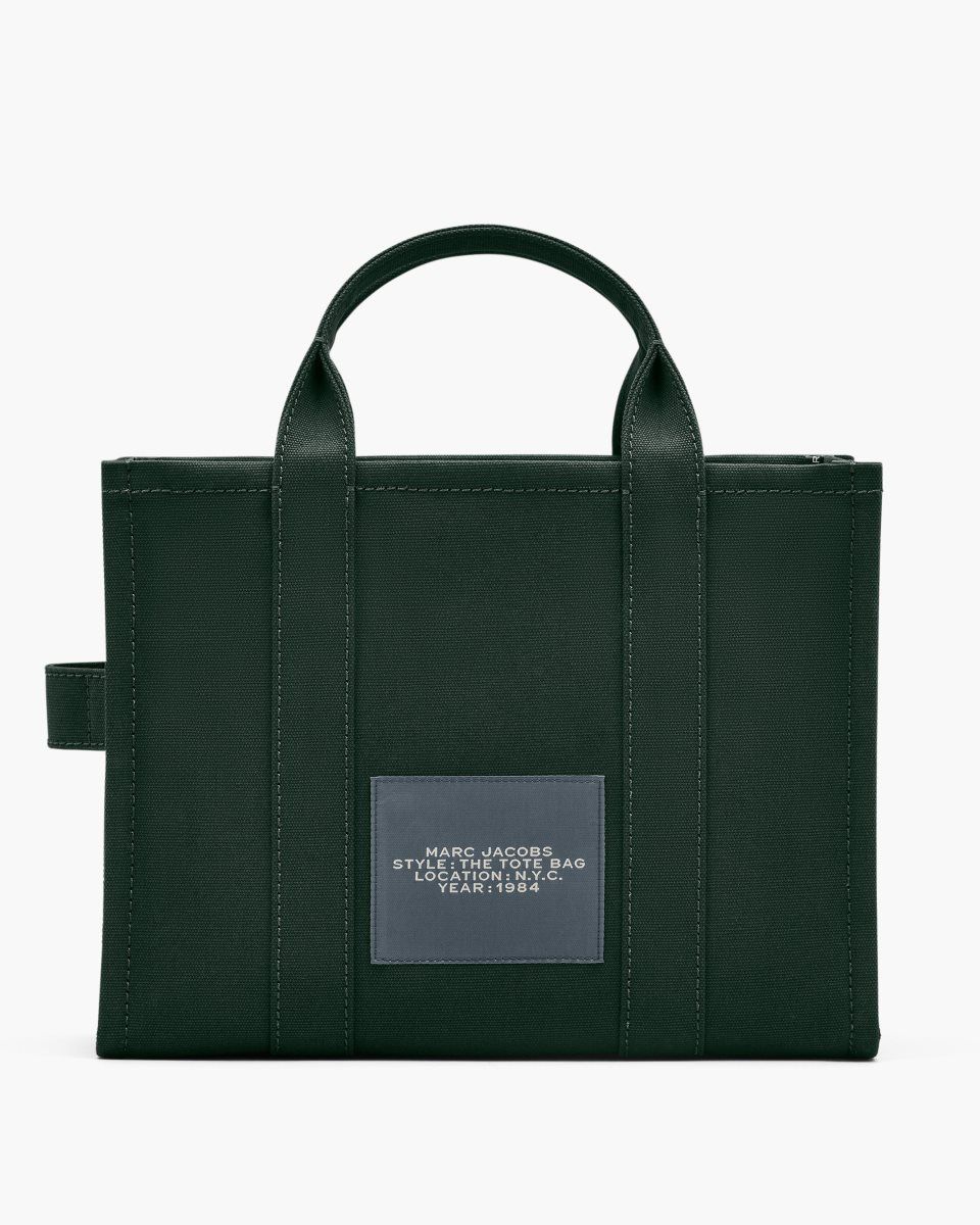 Dark Green Marc Jacobs The Canvas Small Tote Bag | 856973-ZUY