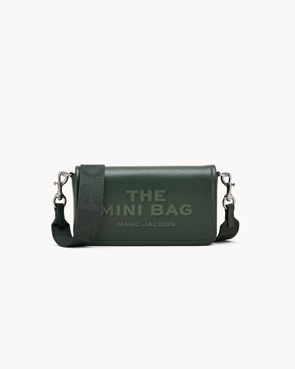 Dark Green Marc Jacobs The Leather Mini Bag | 091864-JEO