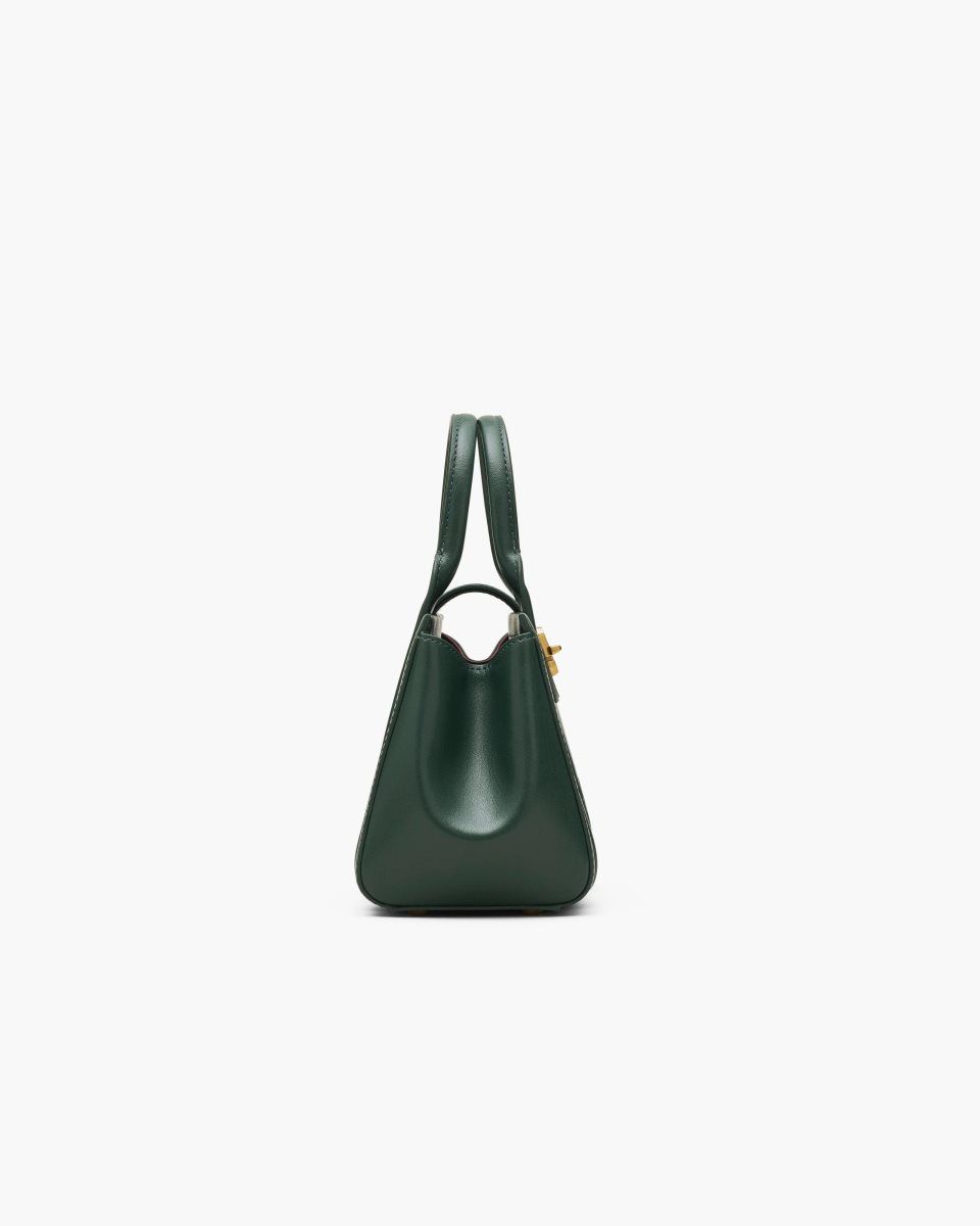 Dark Green Marc Jacobs The Turnlock Crossbody Tote Bag | 413826-GZT