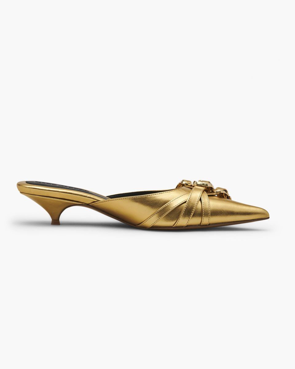 Gold Marc Jacobs The Emma Kitten Heel | 689407-NVR