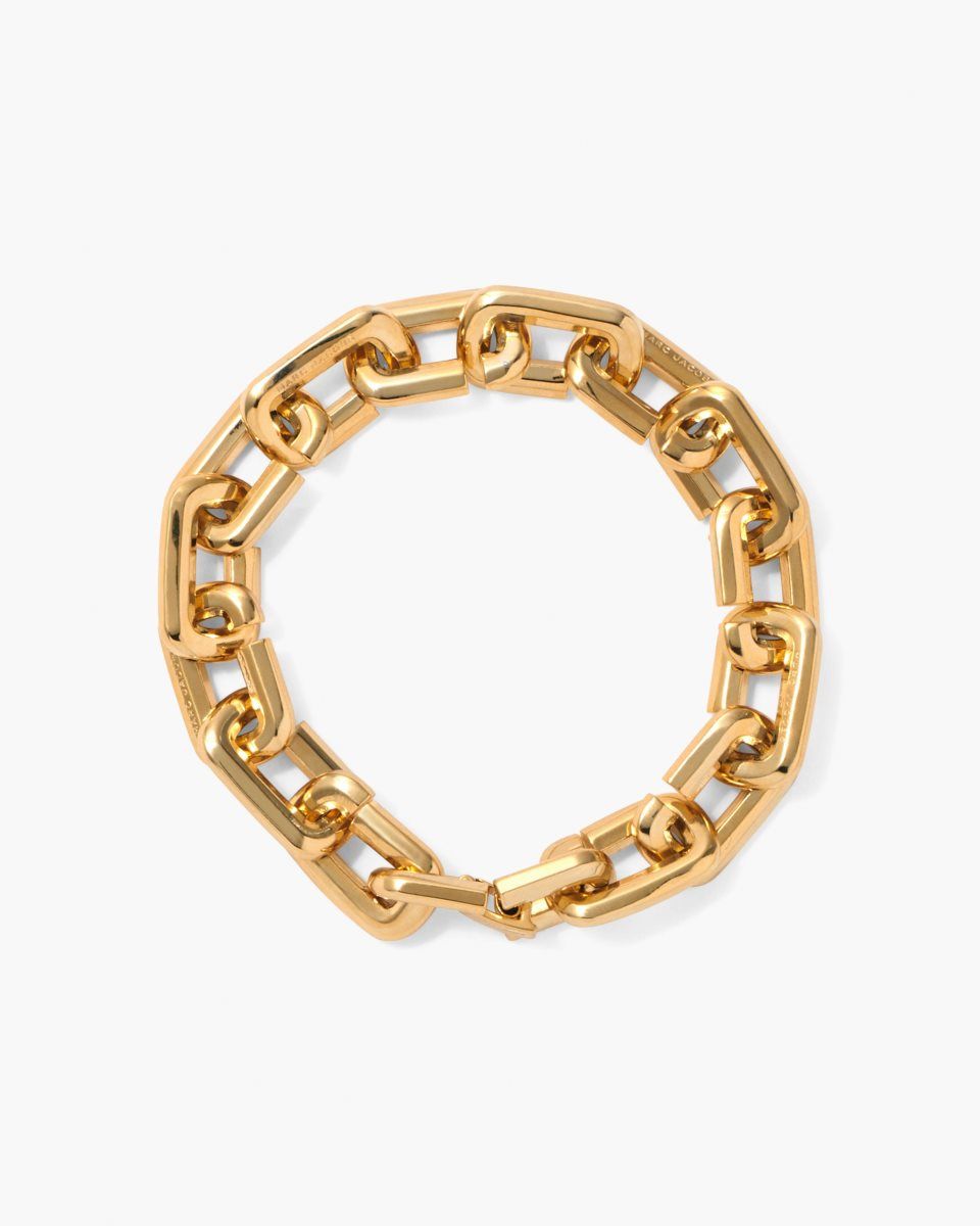 Gold Marc Jacobs The J Marc Chain Link Bracelet | 218370-IOD