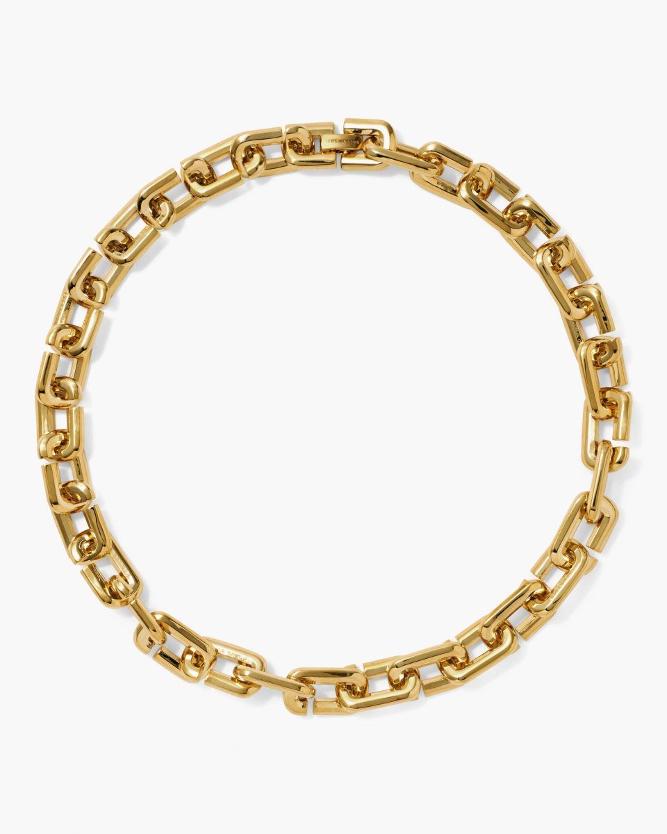 Gold Marc Jacobs The J Marc Chain Link Necklace | 357046-TLR