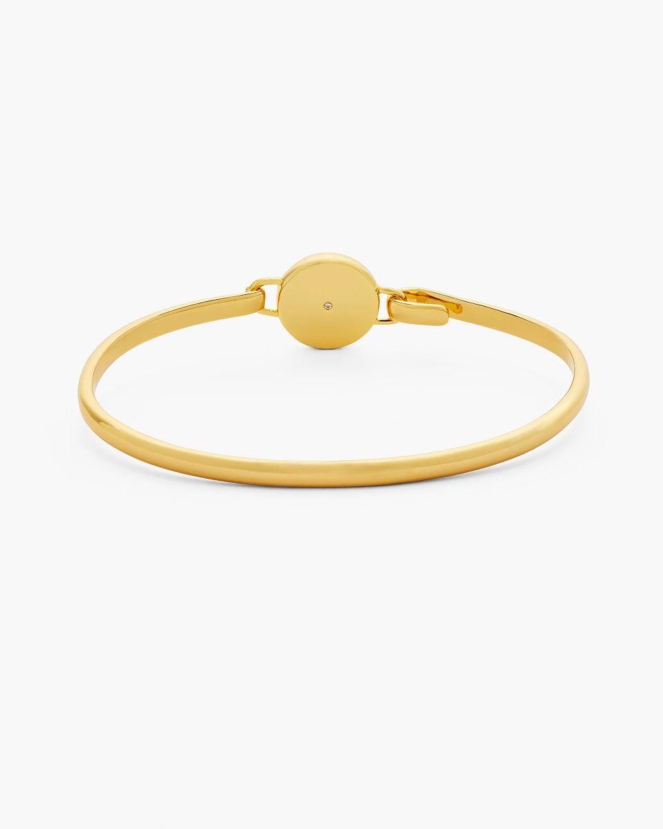 Gold / Black Marc Jacobs The Button Hinge Bracelet | 614728-GOQ