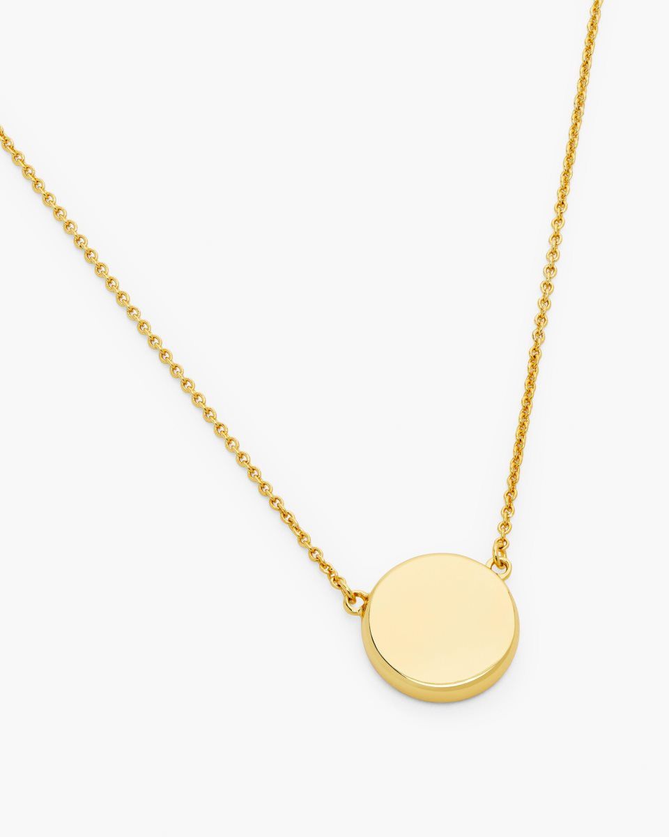 Gold / Black Marc Jacobs The Button Pendant Necklace | 569842-RNW