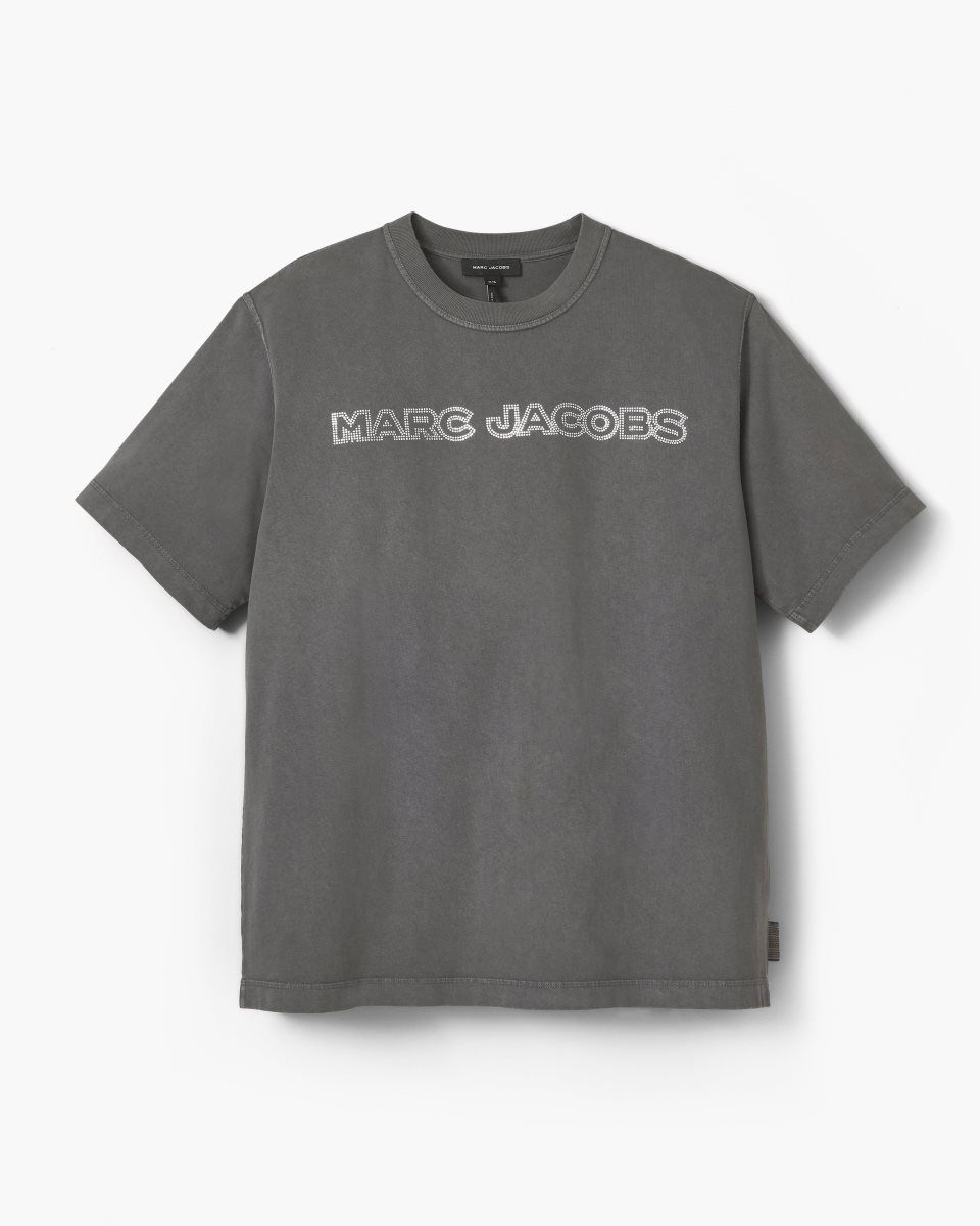 Grey Marc Jacobs Crystal Big Tee | 317489-VLD