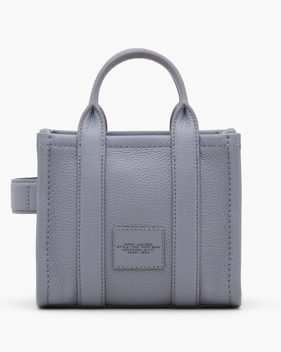 Grey Marc Jacobs The Leather Crossbody Tote Bag | 796154-BNA