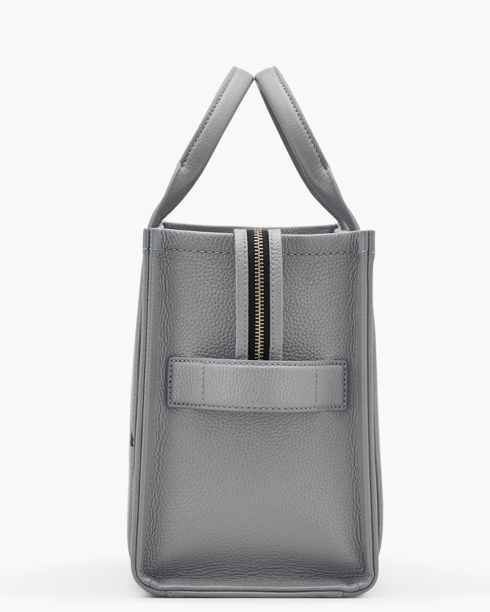 Grey Marc Jacobs The Leather Medium Tote Bag | 498376-GJN