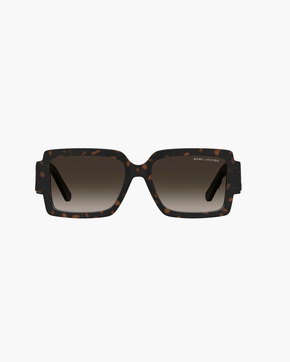 Havana Marc Jacobs The Bold Logo Square Sunglasses | 908347-JPR