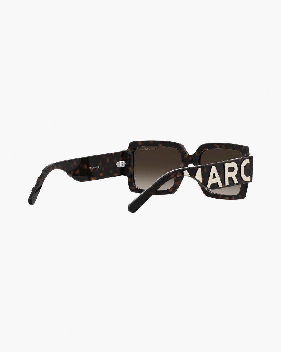 Havana Marc Jacobs The Bold Logo Square Sunglasses | 908347-JPR