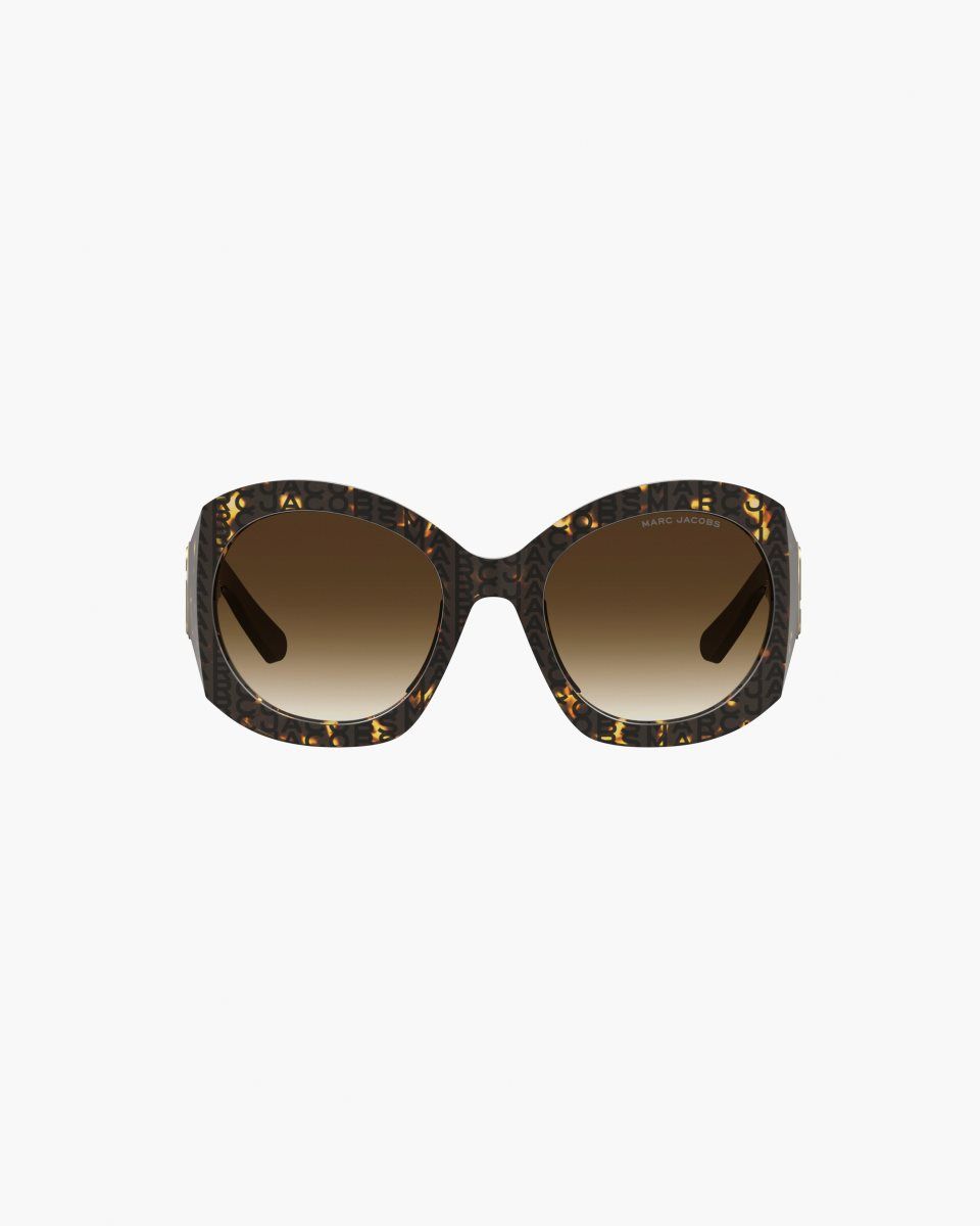 Havana Marc Jacobs The J Marc Monogram Round Sunglasses | 814653-LGQ