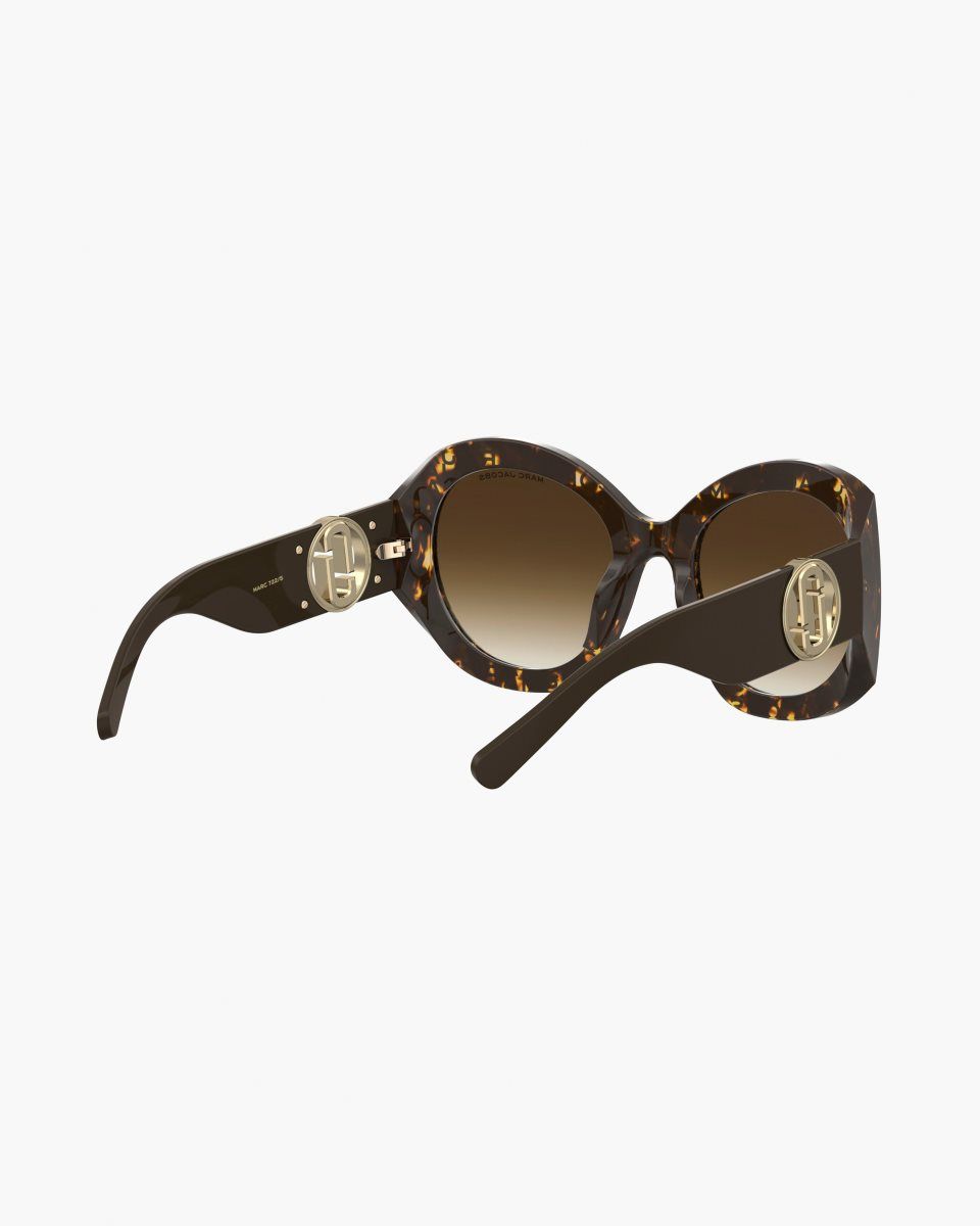 Havana Marc Jacobs The J Marc Monogram Round Sunglasses | 814653-LGQ