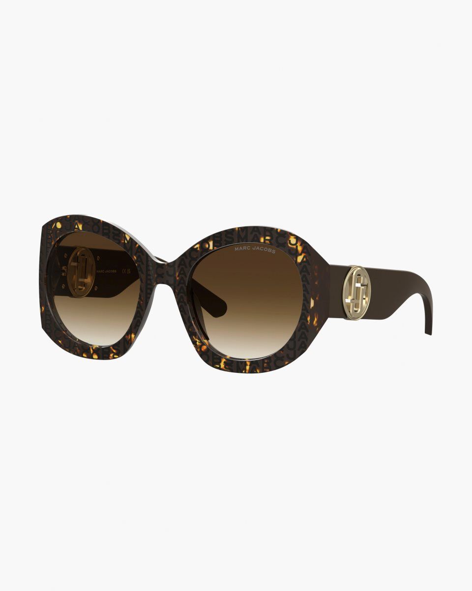 Havana Marc Jacobs The J Marc Monogram Round Sunglasses | 814653-LGQ