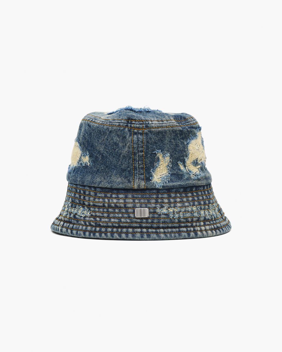 Indigo Marc Jacobs The Rip And Repair Bucket Hat | 796520-QWN