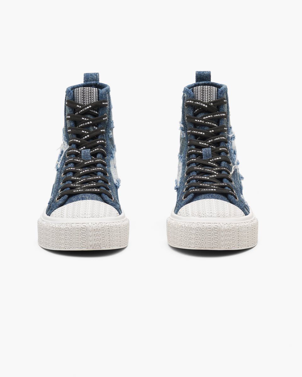 Indigo Marc Jacobs The Rip And Repair Denim High Top Sneaker | 954307-HWG