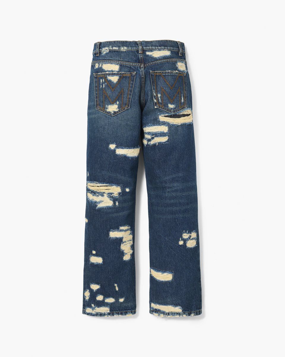 Indigo Marc Jacobs The Rip And Repair Straight Jean | 305947-OGD