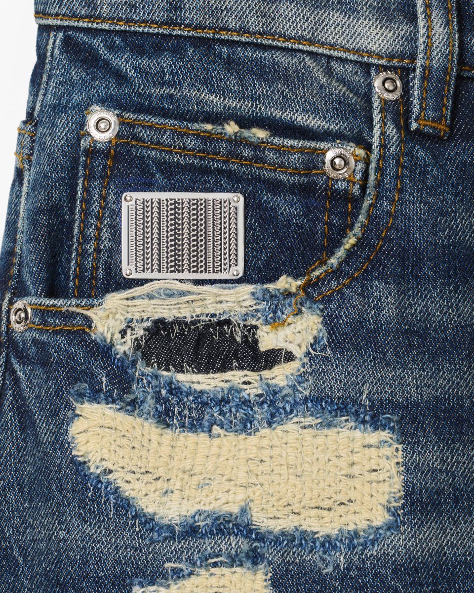 Indigo Marc Jacobs The Rip And Repair Straight Jean | 305947-OGD