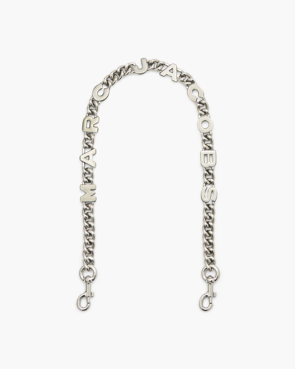 Nickel Marc Jacobs The Logo Chain Shoulder Strap | 037825-CNR