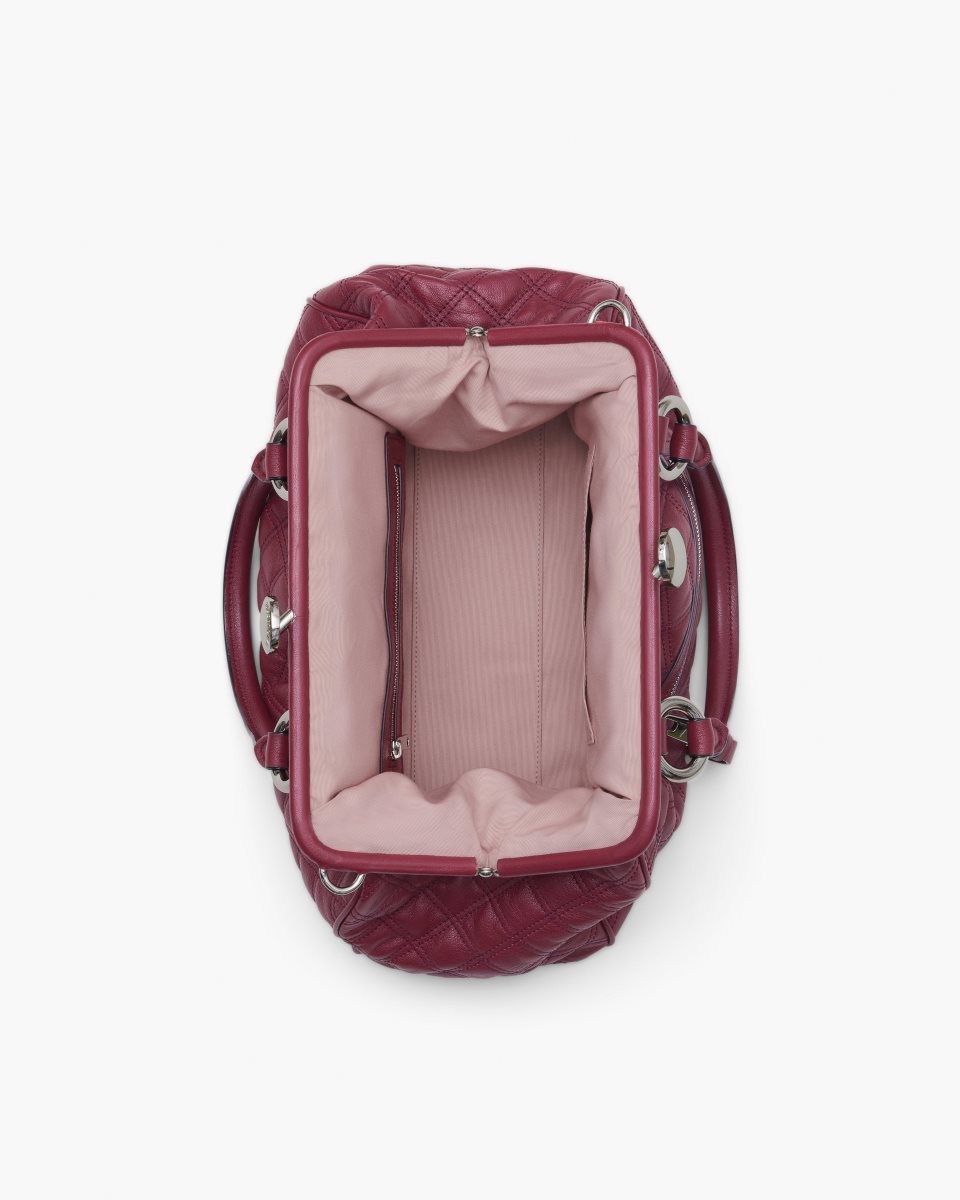 Pink Marc Jacobs Re-Edition Quilted Leather Stam Bag | 025986-RFY