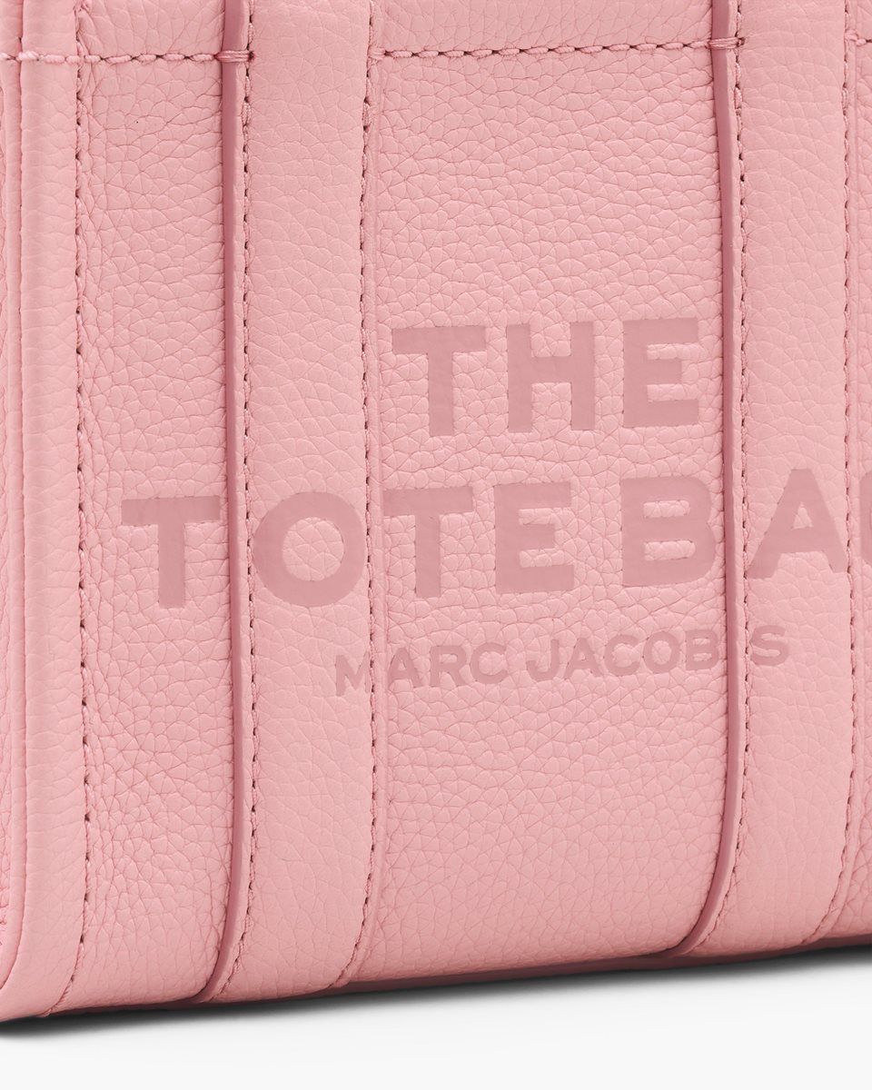 Pink Marc Jacobs The Leather Crossbody Tote Bag | 067853-PCB