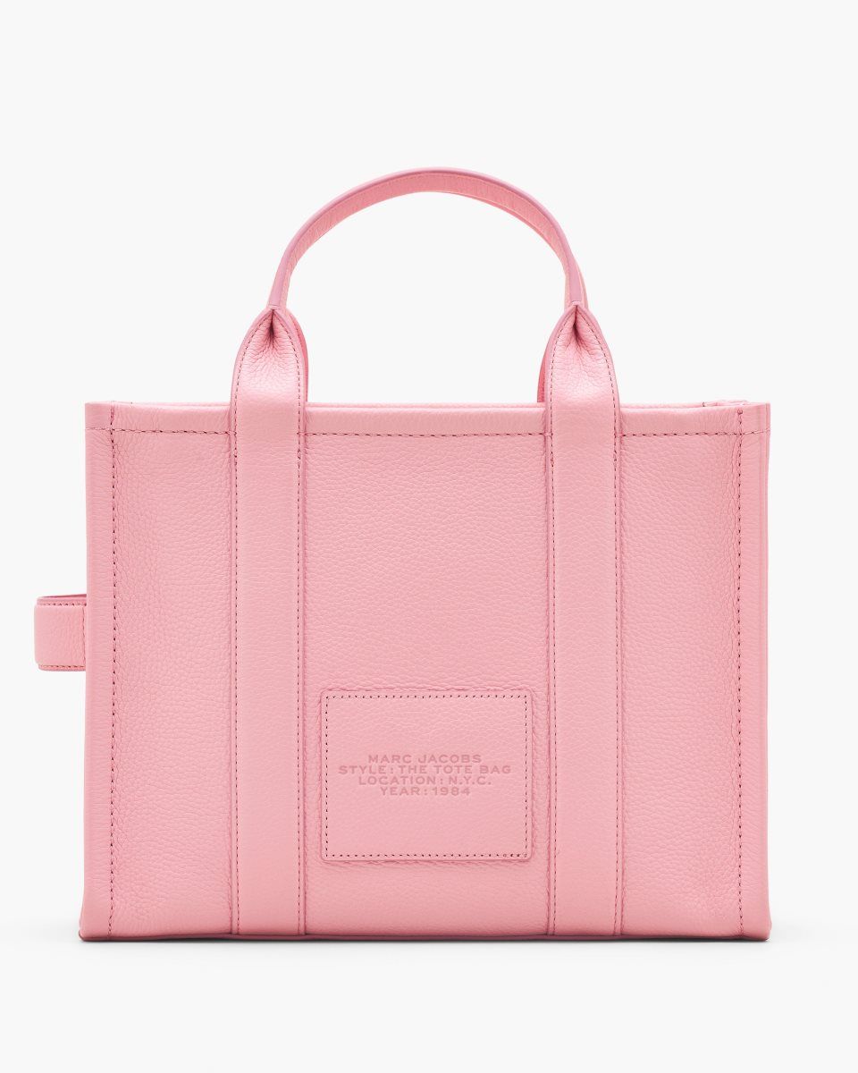 Pink Marc Jacobs The Leather Medium Tote Bag | 807415-JIR