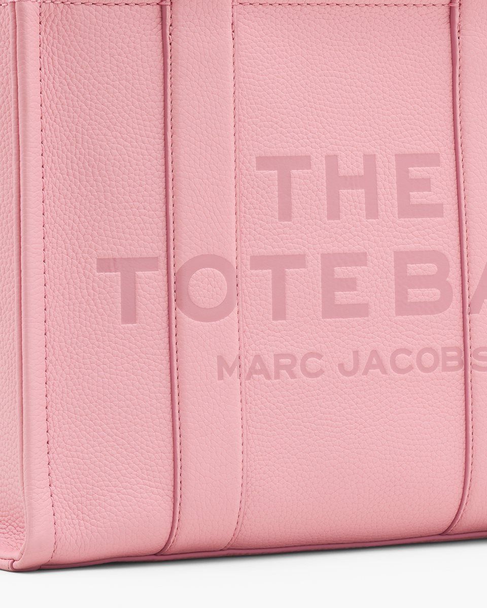 Pink Marc Jacobs The Leather Medium Tote Bag | 807415-JIR