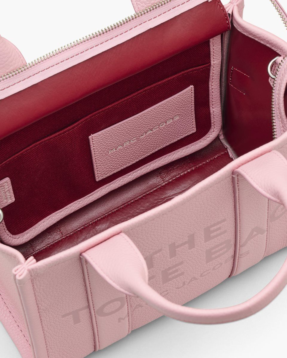 Pink Marc Jacobs The Leather Medium Tote Bag | 807415-JIR