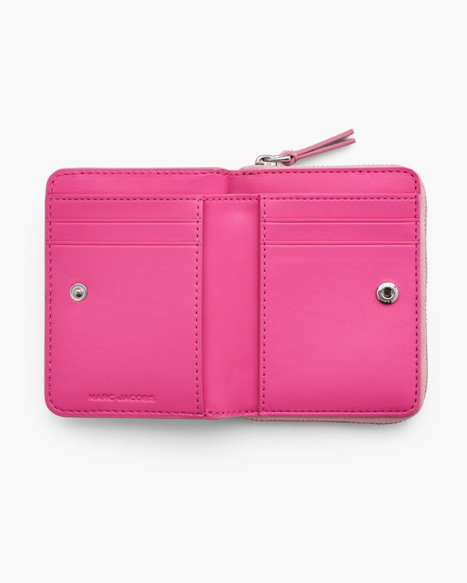 Pink Marc Jacobs The Leather Mini Compact Wallet | 618037-MZW