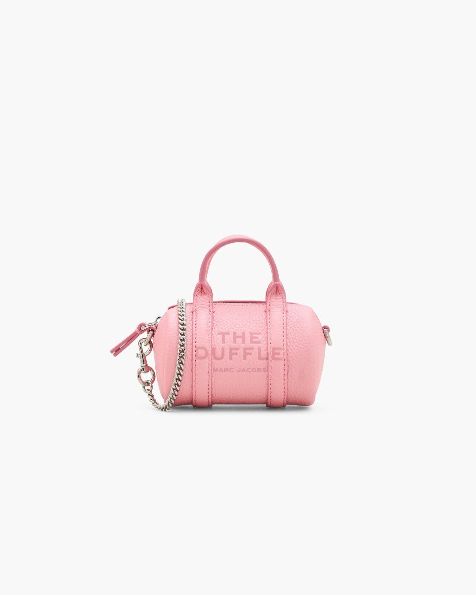 Pink Marc Jacobs The Leather Nano Duffle Crossbody | 286301-KXU