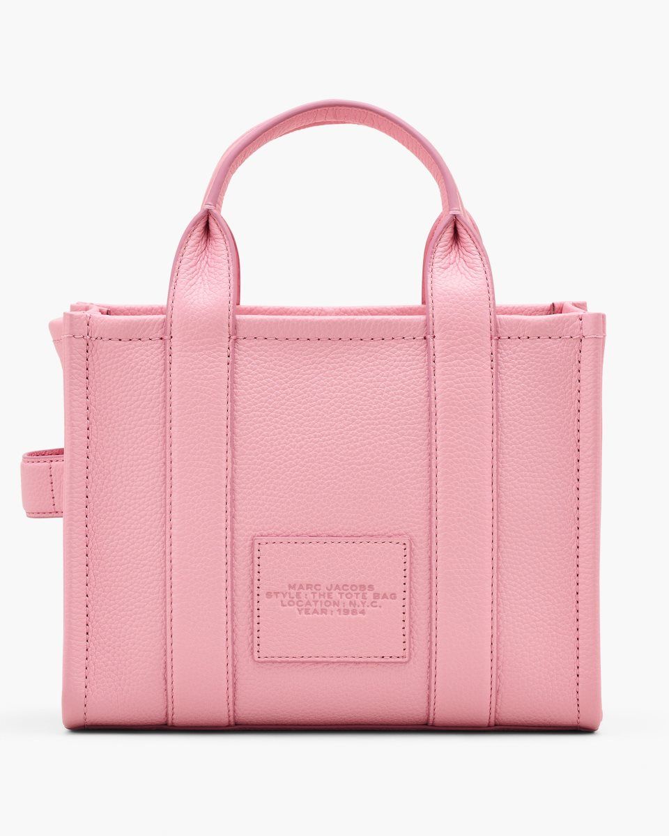 Pink Marc Jacobs The Leather Small Tote Bag | 604798-YND