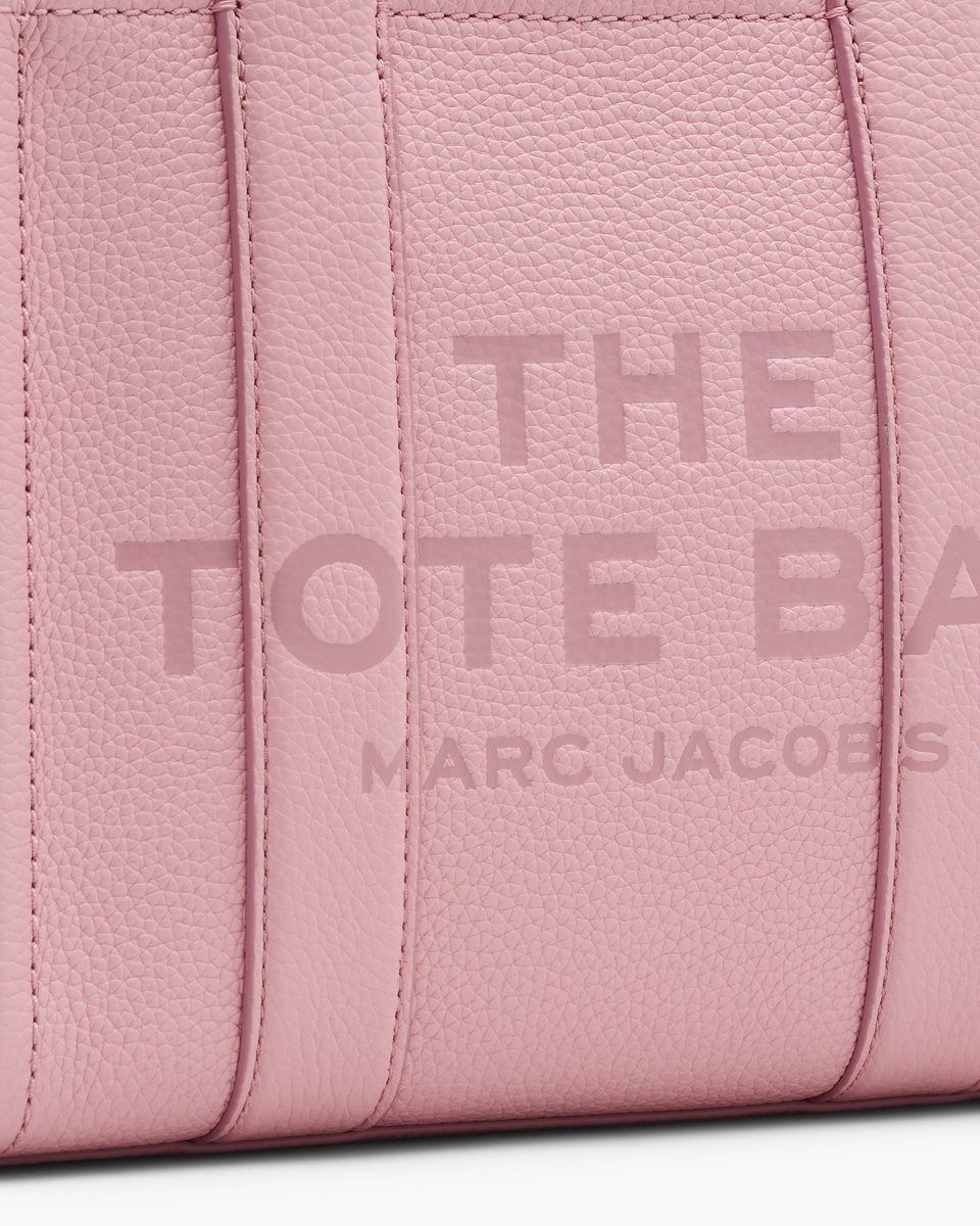 Pink Marc Jacobs The Leather Small Tote Bag | 604798-YND