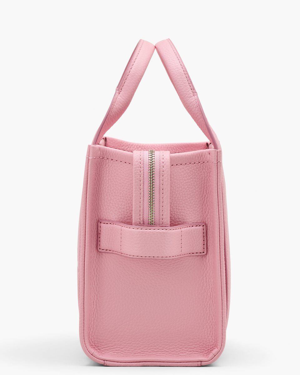 Pink Marc Jacobs The Leather Small Tote Bag | 604798-YND