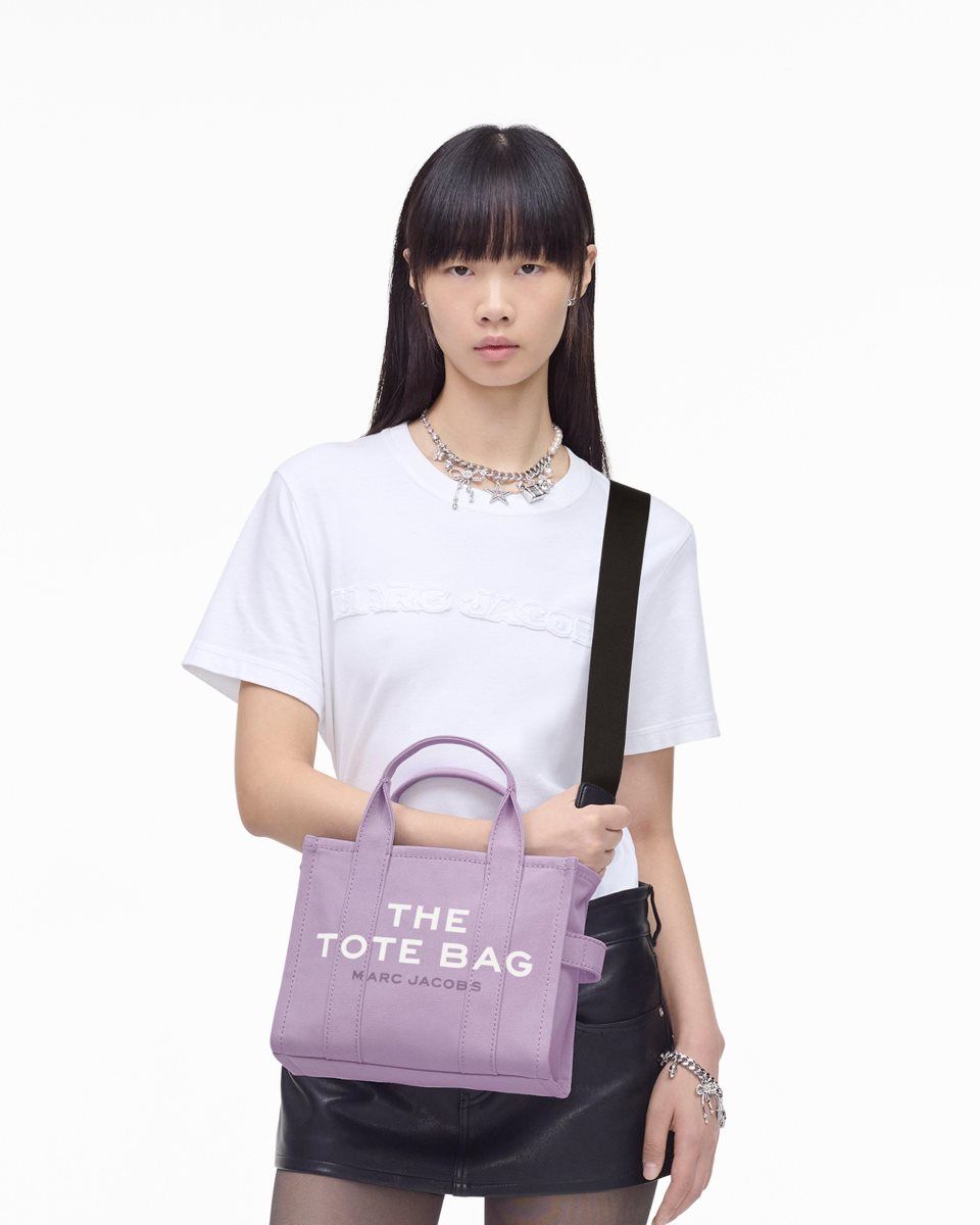 Purple Marc Jacobs The Canvas Small Tote Bag | 673925-YQM