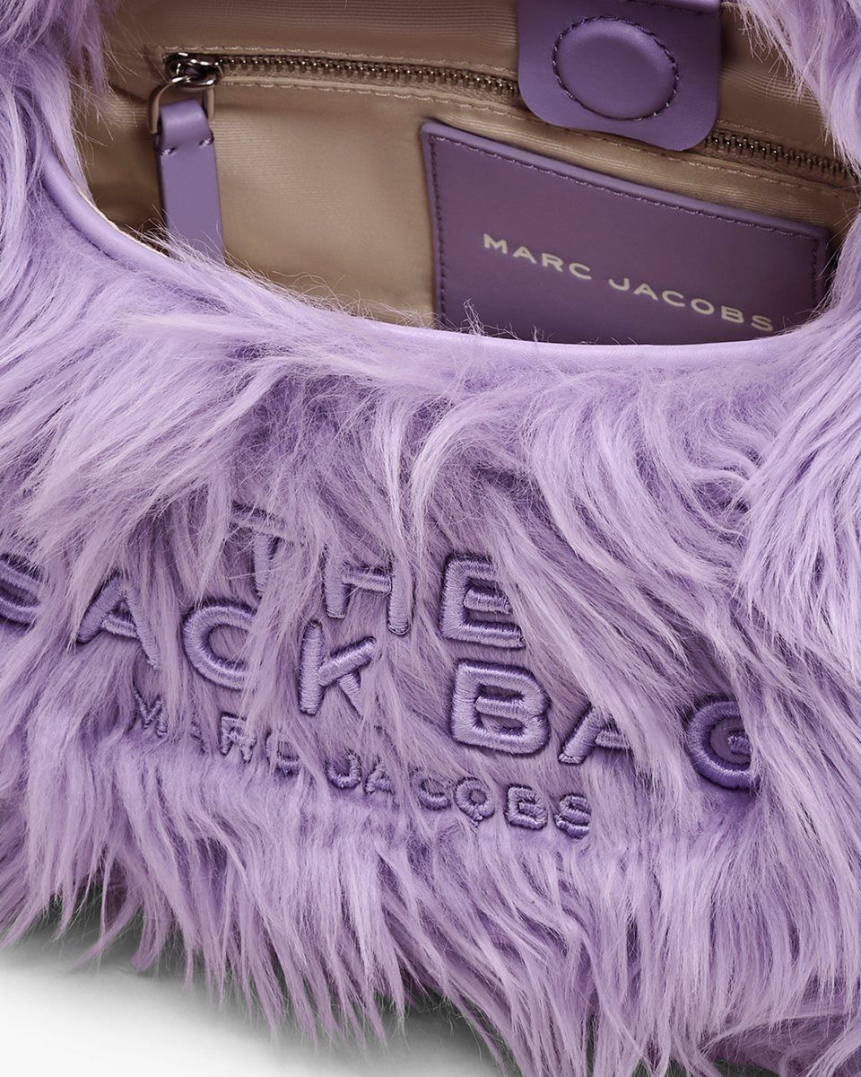 Purple Marc Jacobs The Faux Fur Mini Sack Bag | 751364-TYH