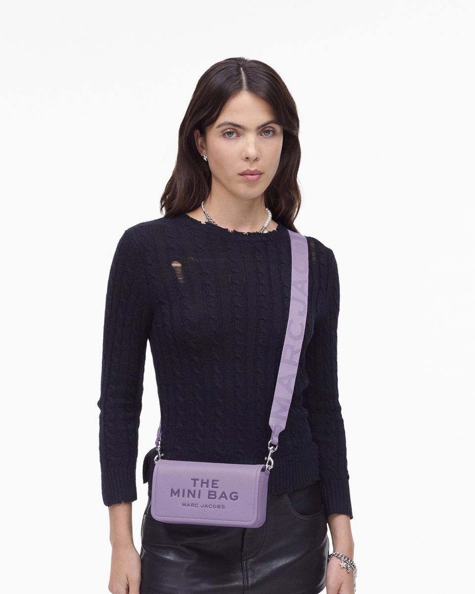 Purple Marc Jacobs The Leather Mini Bag | 276453-VOR