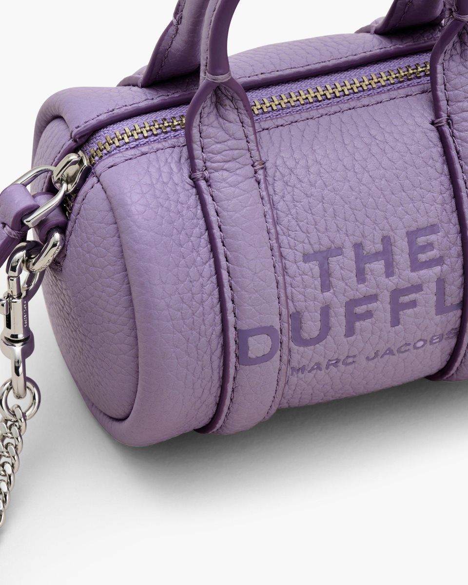 Purple Marc Jacobs The Leather Nano Duffle Crossbody | 207935-OKS