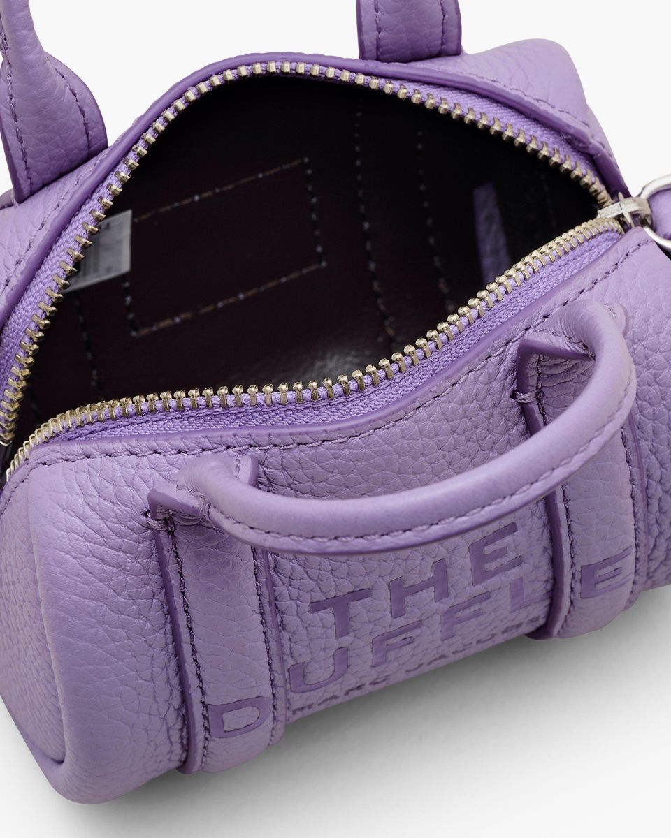 Purple Marc Jacobs The Leather Nano Duffle Crossbody | 207935-OKS